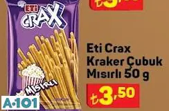 ETİ CRAX KRAKER ÇUBUK MISIRLI